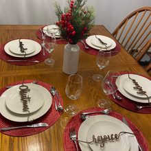 Load image into Gallery viewer, Wooden Place Card Set 1