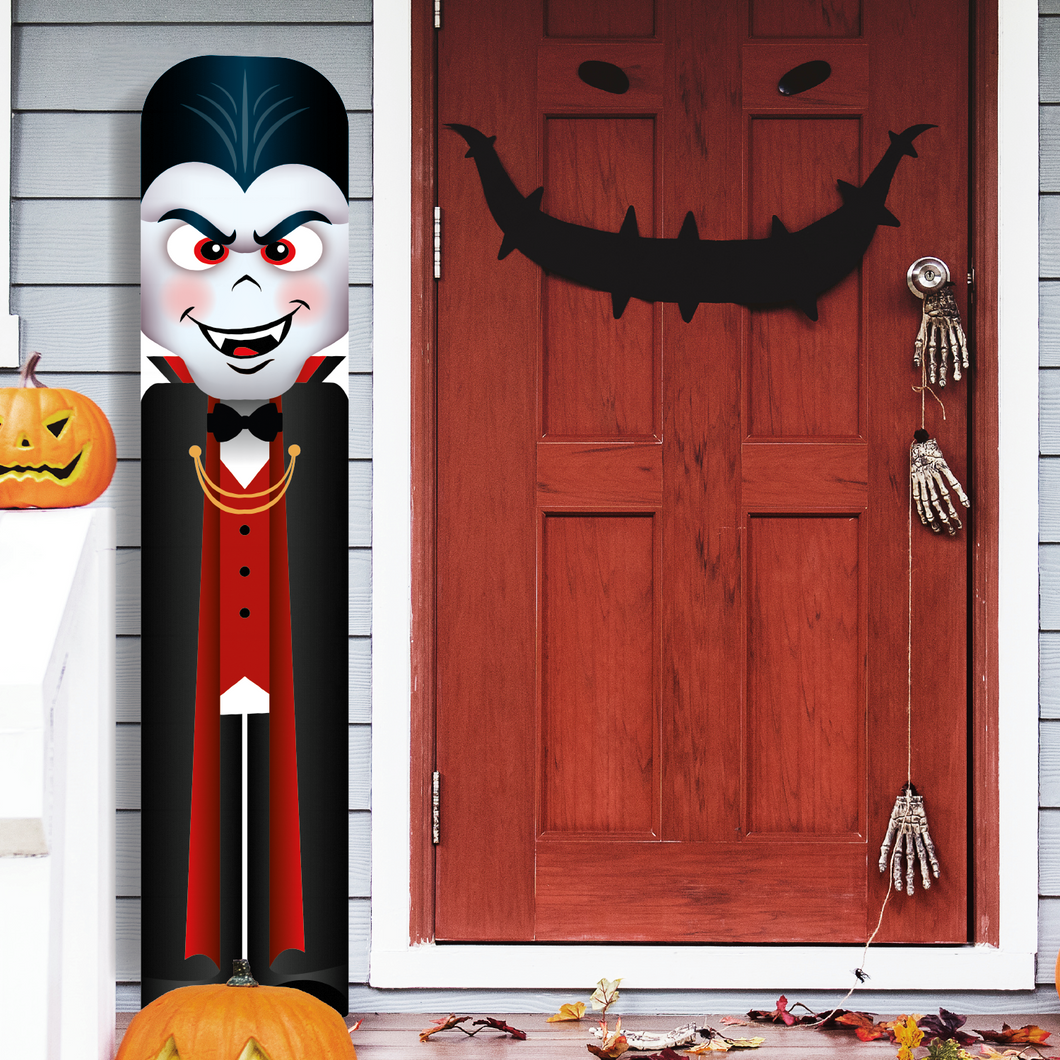 Dracula Halloween Vertical Sign