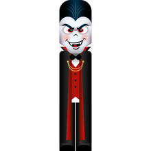 Load image into Gallery viewer, Dracula Halloween Vertical Sign
