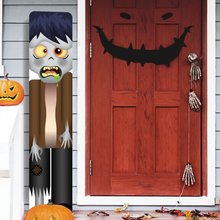 Load image into Gallery viewer, Zombie Halloween Vertical Sign
