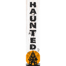 Load image into Gallery viewer, Haunted Halloween Vertical Entrance Sign

