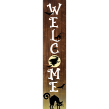 Load image into Gallery viewer, Welcome Halloween Vertical Entrance Sign
