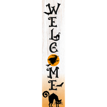 Load image into Gallery viewer, Welcome Halloween Vertical Entrance Sign

