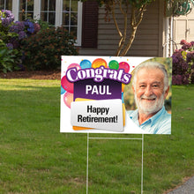 Load image into Gallery viewer, Congrats Lawn Sign with Photo
