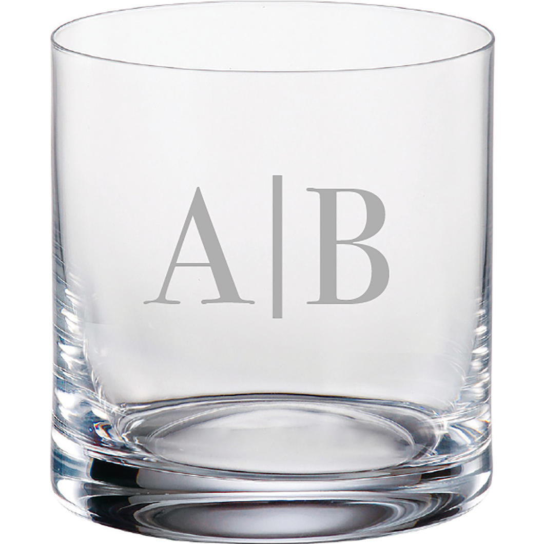 Double Monogram Whiskey Glasses, Set of 4