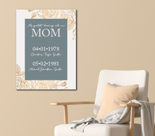 Load image into Gallery viewer, Greatest Mom Customizable Canvas-2 Kids
