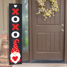 Load image into Gallery viewer, Gnome XOXO Vertical Entrance Sign
