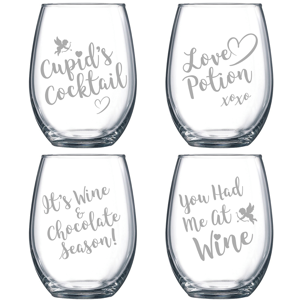 Single and Happy Wine Glasses