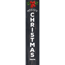 Load image into Gallery viewer, Custom Merry Christmas Vertical Entrance Sign
