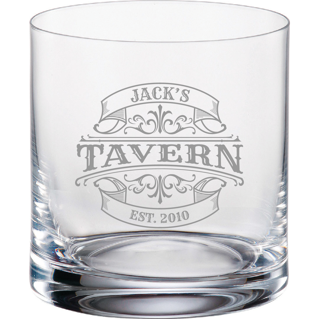 Custom Whiskey Glasses, Tavern, Set of 4