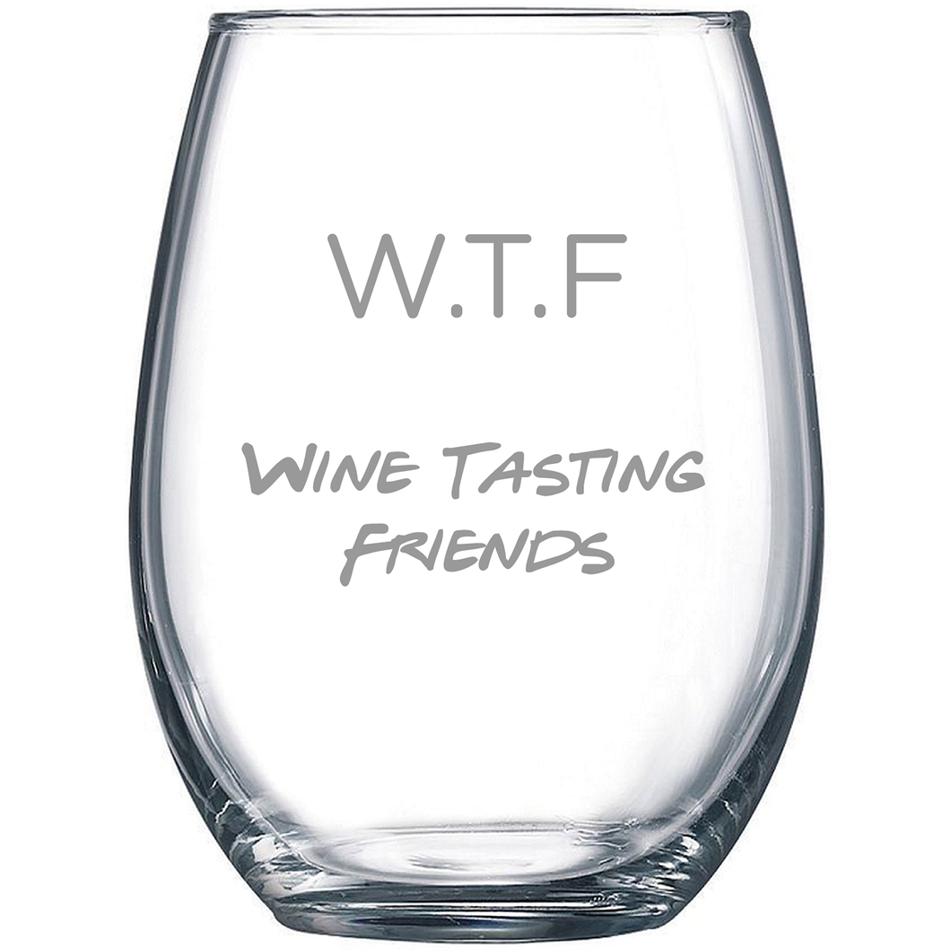 WTF Wine Glasses, Set of 4